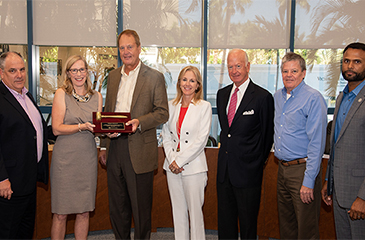 Image of the HCD Board recognizing Commissioner Ward